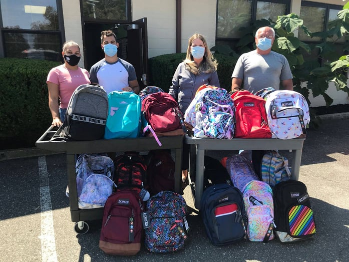 Covanta Babylon Back-to-school donation