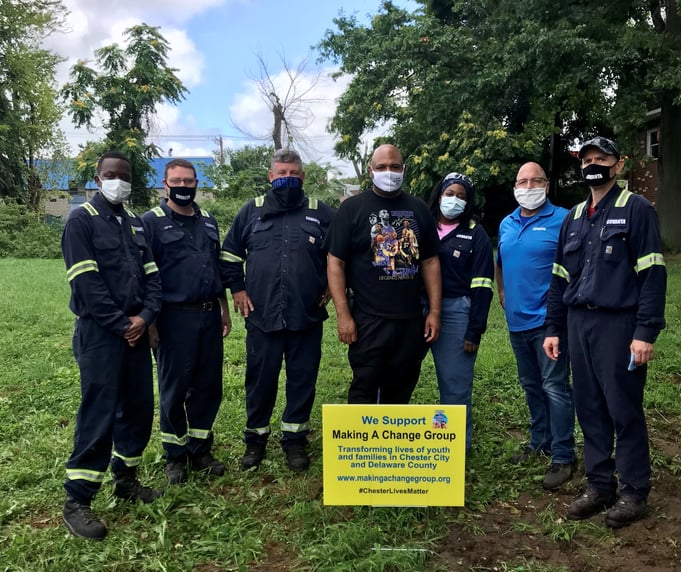 Chester residents work to clean up city