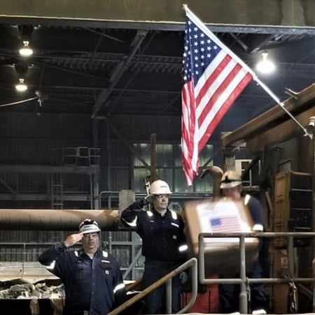Covanta Camden Works with Camden County Office of Veterans Affairs to Retire Old U.S. Flags