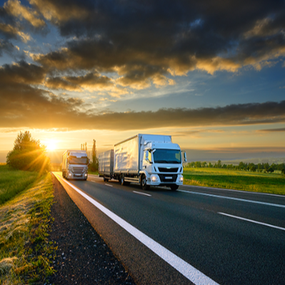 Logistics Truck on Road-1-2