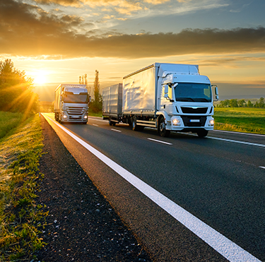 Logistics Truck on Road-2