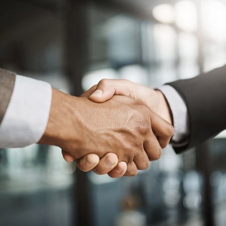 handshake between good partners