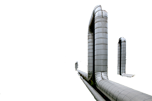 Steam pipes transparent