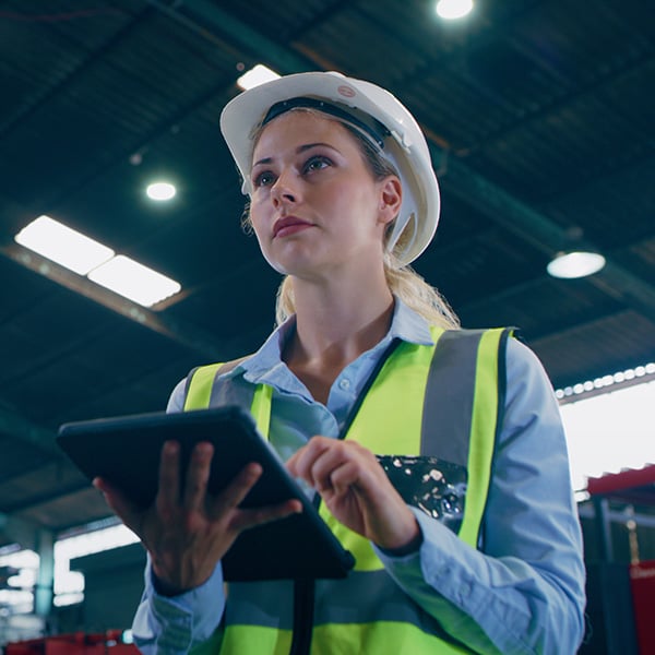 Woman in factory