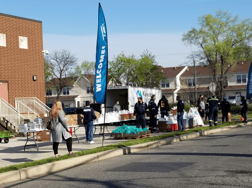 food distribution site at school