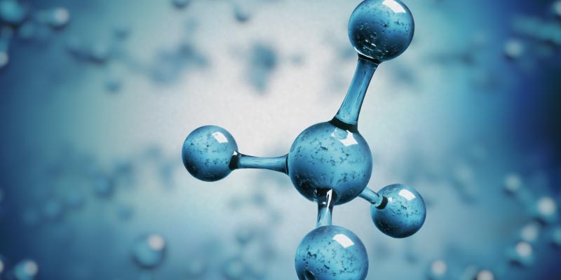 a methane molecule