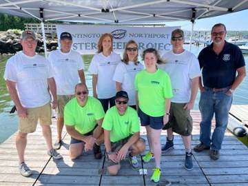 Covanta Huntington Volunteers to Restore Oyster Reefs