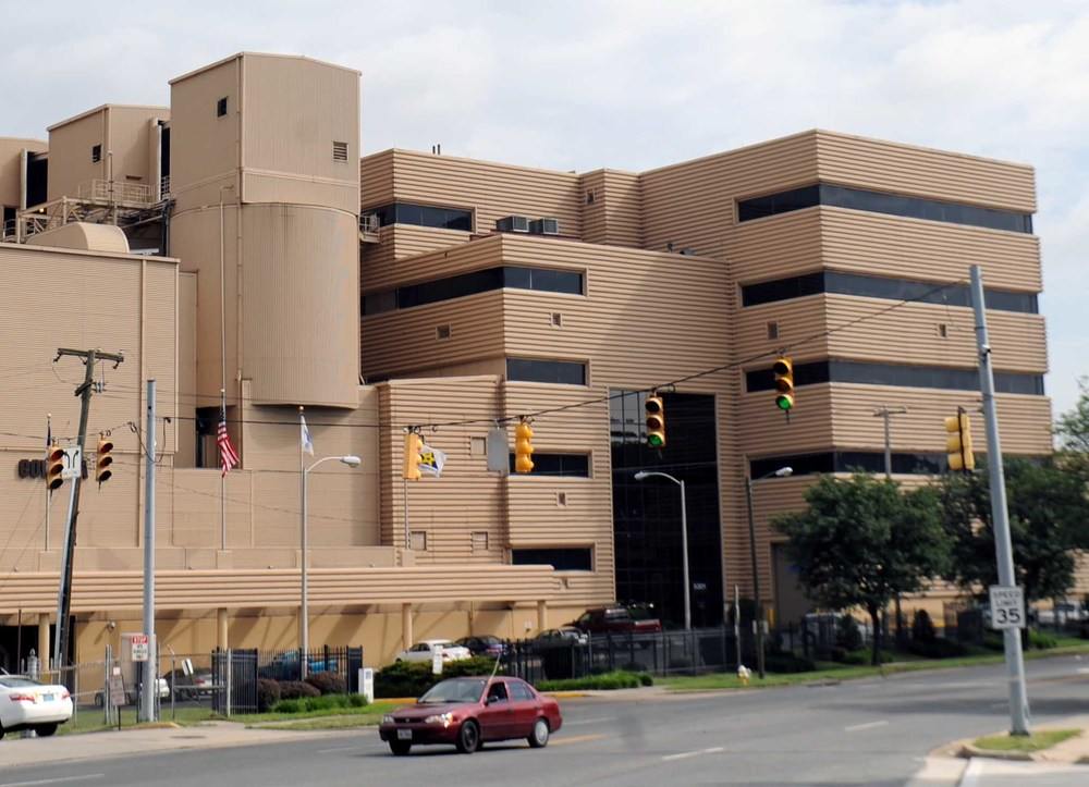 ReWorld drop off facility in Alexandria, VA viewed from across the street.