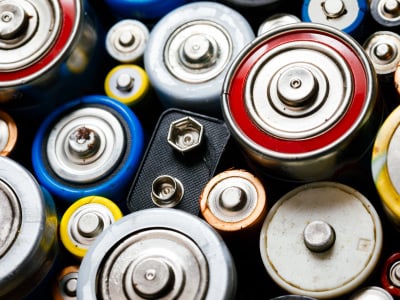 A colorful assortment of batteries