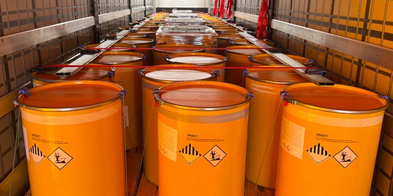 hazardous waste barrels
