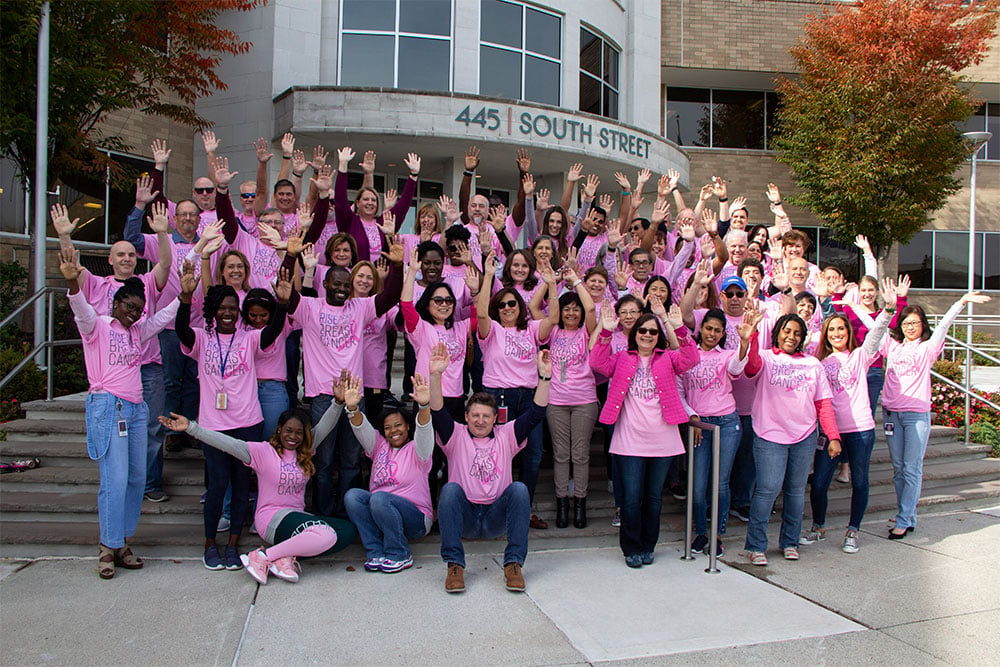 Covanta employees march for Breast Cancer awareness 